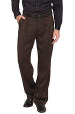 Load image into Gallery viewer, Black Bronze Effect Tango Pants With Two Pleats