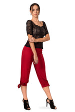 Load image into Gallery viewer, Black Lace See-through Top With Short Sleeves