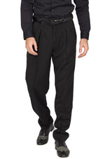 Load image into Gallery viewer, Black Men's Tango Pants With Three Pleats
