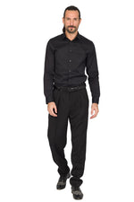 Load image into Gallery viewer, Black Men's Tango Pants With Three Pleats