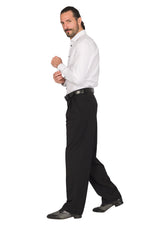 Load image into Gallery viewer, Black Tango Pants With Two Pleats