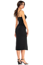 Load image into Gallery viewer, Bow Bust Midi Dress With Slit