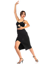 Load image into Gallery viewer, Bow Bust Midi Dress With Slit