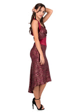Load image into Gallery viewer, Paillette Halter-Neck Tie Fishtail Dress With Velvet Details