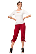 Load image into Gallery viewer, Capri Pants With Adjustable Cuffs

