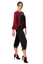 Load image into Gallery viewer, Crop Jacket With Ruffle Details