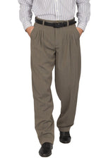 Load image into Gallery viewer, Grey Striped Tango Pants With Four Pleats 

