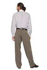 Load image into Gallery viewer, Grey Striped Tango Pants With Four Pleats 
