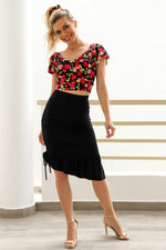 Load image into Gallery viewer, Gathered Tango Skirt with Ruffles
