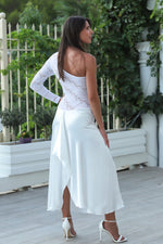 Load image into Gallery viewer, One-shoulder Wedding Tango Dress