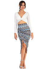 Load image into Gallery viewer, Long Sleeve Twisted Knot V-neck Crop Top