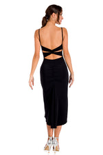 Load image into Gallery viewer, Low Back Midi Fishtail Dress