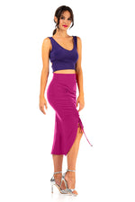 Load image into Gallery viewer, Monochrome Tango Gathered Skirt