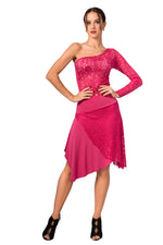 Load image into Gallery viewer, One-shoulder Guipure Lace Milonga Top