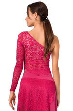 Load image into Gallery viewer, One-shoulder Guipure Lace Milonga Top