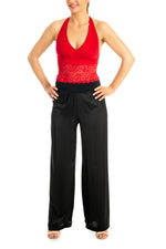 Load image into Gallery viewer, Satin Wide Leg Pants With Elastic Waist
