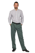 Load image into Gallery viewer, Sage Green Tango Pants With Two Pleats
