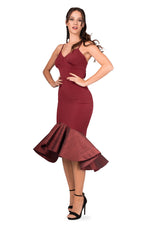 Load image into Gallery viewer, Taffeta Ruffled Dress With Spaghetti Straps