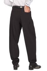 Load image into Gallery viewer, Tapered Black Thin Striped Tango Pants With Two Inverted Pleats