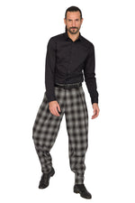 Load image into Gallery viewer, Tapered Plaid Tango Pants With Two Inverted Pleats