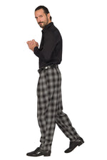 Load image into Gallery viewer, Tapered Plaid Tango Pants With Two Inverted Pleats