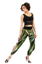 Load image into Gallery viewer, Tropical Print Gathered Tango Pants