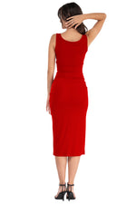 Load image into Gallery viewer, Twist Knot Bodycon Midi Skirt With Slit
