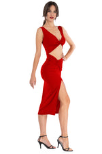 Load image into Gallery viewer, Twisted Knot V-neck Crop Top