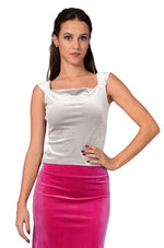 Load image into Gallery viewer, Velvet Square Neckline Top With Thick Straps