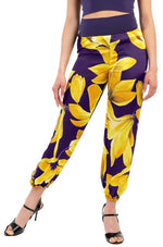 Load image into Gallery viewer, Yellow Floral Gathered Tango Pants
