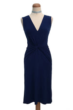 Load image into Gallery viewer, Twist Knot Tango Dress - Dark Blue