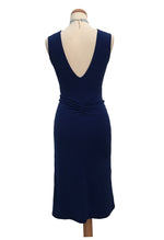 Load image into Gallery viewer, Twist Knot Tango Dress - Dark Blue