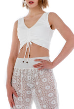 Load image into Gallery viewer, Crop Top with Center Gatherings