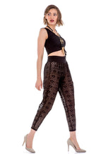 Load image into Gallery viewer, Black Sheer Laced Tango Pants
