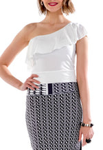 Load image into Gallery viewer, One Shoulder Crop Top