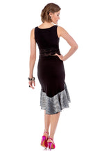 Load image into Gallery viewer, Asymmetric Skirt with Rich Lamé Ruffles