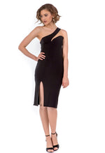 Load image into Gallery viewer, Asymmetric Shoulder Line Tango Dress