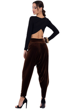 Load image into Gallery viewer, Velvet Harem Style Wrap Tango Pants