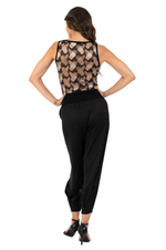 Load image into Gallery viewer, Tango Top With Mettalic Lace Back (S)