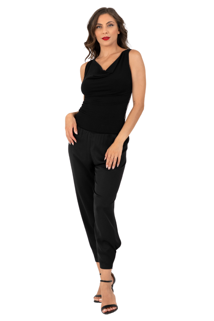 Tango Top With Mettalic Lace Back (S)