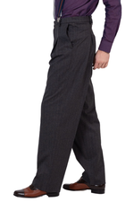 Load image into Gallery viewer, Charcoal Men's Tango Pants With Front And Back Pleat