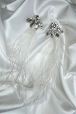 Load image into Gallery viewer, Seraphine White Tango Earrings
