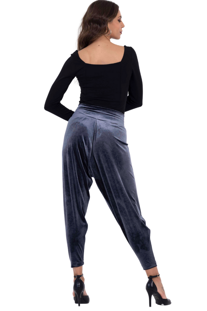 Velvet Harem Style Wrap Tango Pants (S)