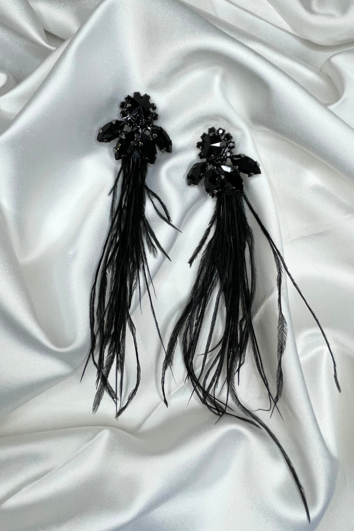 Seraphine Black Tango Earrings
