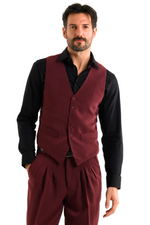 Load image into Gallery viewer, Burgundy Striped Men&#39;s Tango Vest
