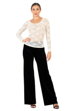 Load image into Gallery viewer, White Long Sleeve Lace Tango Top (S,M)