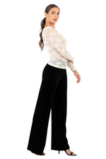 Load image into Gallery viewer, White Long Sleeve Lace Tango Top (S,M)