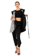 Load image into Gallery viewer, Sequin Wrap Vest Dress (S,M)