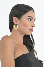 Load image into Gallery viewer, Serena Black Natural Stone Tango Earrings
