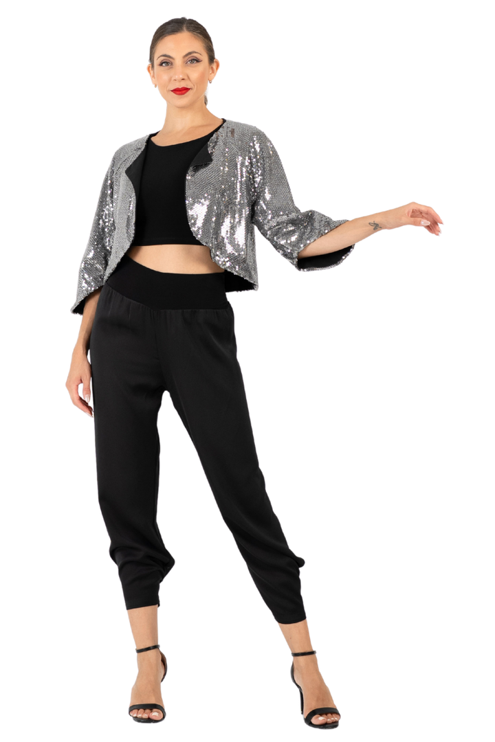 Sequin Cropped Bolero Jacket (S,M)